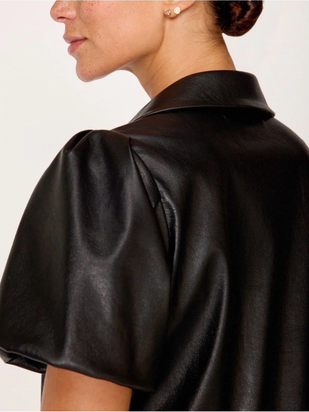 Brochu Walker The Havana Black Vegan Leather Mini Dress – Size XS - Picture 7 of 10